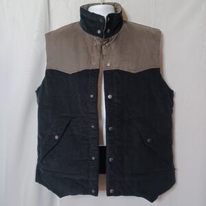 DAKOTA GRIZZLY Men's Black/Green Carson Quilted Vest. XL